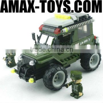 bd-0788255 building block set Plastics intelligent toys brick military command car 143pcs
