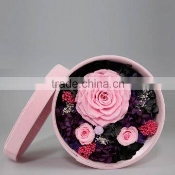 Luxury Packaging Round Cylinder Paper Flower Box