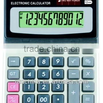 calculator with metallic