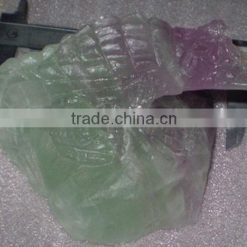 Rainbow Fluorite stone lizard carving-semi precious stone animal carving products for gifts and home decoration