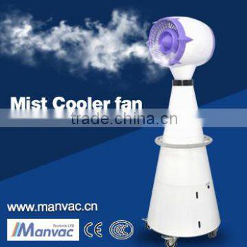 Outdoor water mist fans