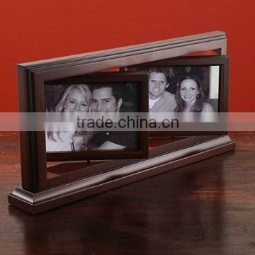 rotary wood photo frame