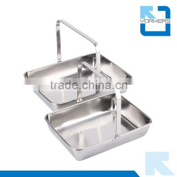 stainless steel dish towel & serving tray