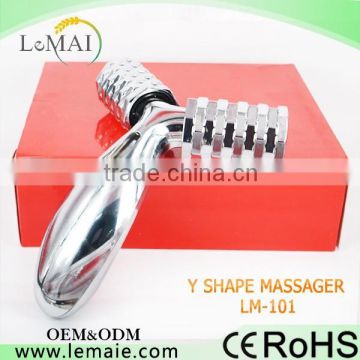Handheld full body massager 3d skin lifting derma roller with solar funtion