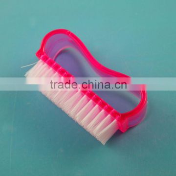 9140 Transparent pink color single side soft nail brush