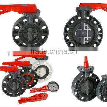 PVC UPVC Plastic Butterfly Valve High Quality