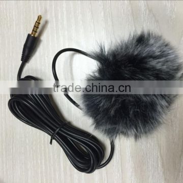 lavalier microphone with thick mix furry