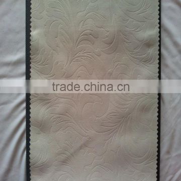 100%Polyester Two Sides Dull Leaf Embossed Blackout Fabric