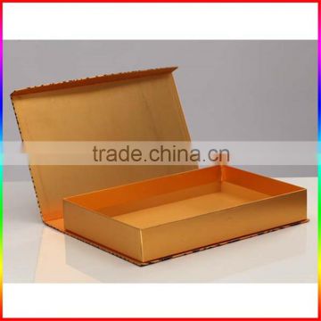 Luxury rigid gold paper gift box