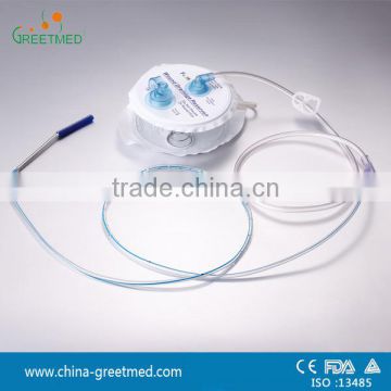 disposable closed wound drainage reservoir system