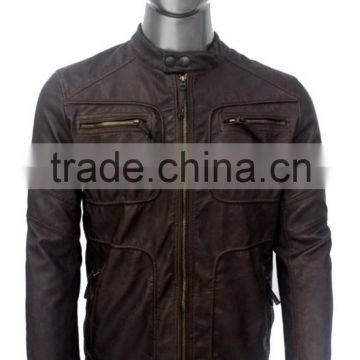 ALIKE men jacket pu leather jacket bulk wholesale jacket