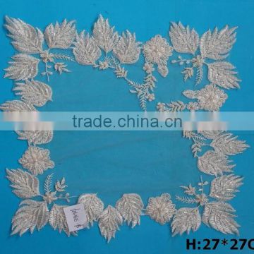 Dubai hand embroidery designs table cloth for wholesale