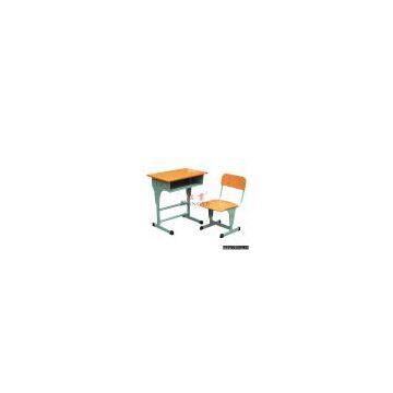 Adjustable single Desk & Chair,school furniture