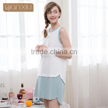 Chinese products wholesale Qianxiu simple spliced maternity dress