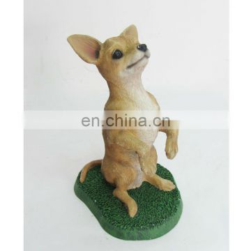 realistic lovely small dog sculpture