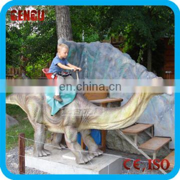 Outdoor Theme Park Coin Operated Animatronic Dinosaur Ride For Sale