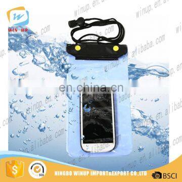 High quality eco-friendly waterproof cell phone bag phone dry cover