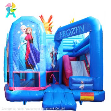 inflatable Frozen style fairy tale world children playground bouncy castle for jumping