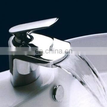 European style single handle cold glass water basin kitchen waterfall faucet