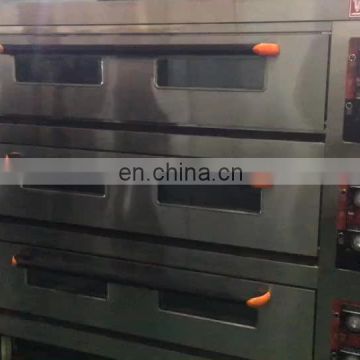 Commercial portable electric oven 3 decks 6 trays bakery oven