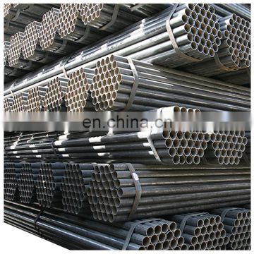 black steel pipe 48.3mm round hollow section steel pipe round metal carbon erw pipe