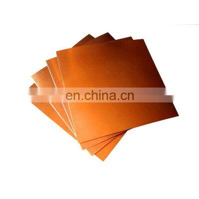 High quality conducting electricity and high purity alloys pure red copper sheet plate