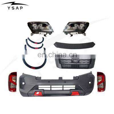 Factory price facelift body kit for 2016 Navara upgrade to 2021 Navara NP300 kit