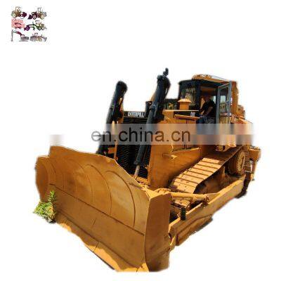 Cheap used Caterpillar D7R cheap crawler bulldozer CAT D7 dozer earth-moving machine price low in Shanghai