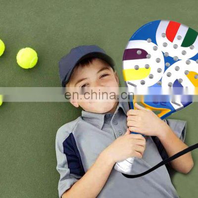 China manufacturer padel rackets: BEWE children  Fiberglass Paddle Tennis Racket BTR-4004