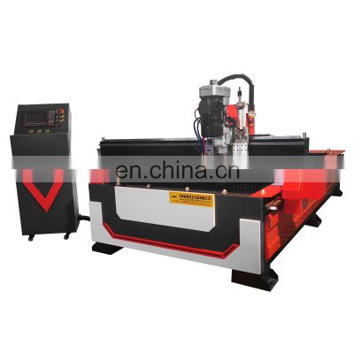 Metal Sheet Plasma Cutters with Water Table 1325 CNC Plasma Drilling Machine Drill Plasma with Drilling Head