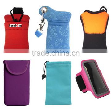 Customize mobile phone cases shockproof cell phone bags Mini Neoprene Sleeve Soft
