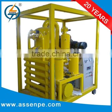 Multi-stage vacuum cable insulation oil filtration plant, dielectric oil filtration system