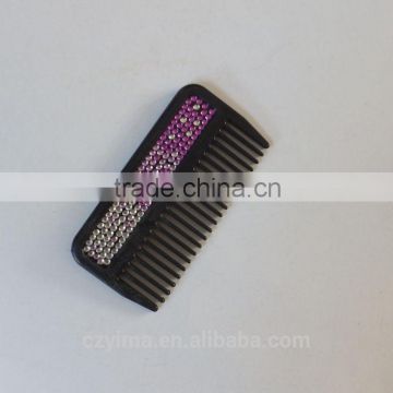 Hot! bling horse mane comb with purple gradient rhinestone