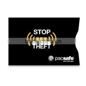 Secure Anti Thief Blocking rfid card holder /Aluminum rfid credit card sleeve                        
                                                Quality Choice