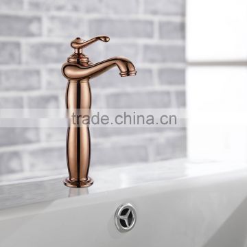 Classic Bamboo Shape Rose Golden Brass Faucet BNF032BH