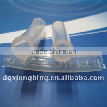 Platinum-cured silicone pipe for medical test