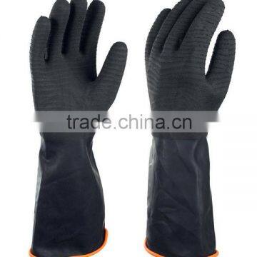 double-color industrial rubber gloves