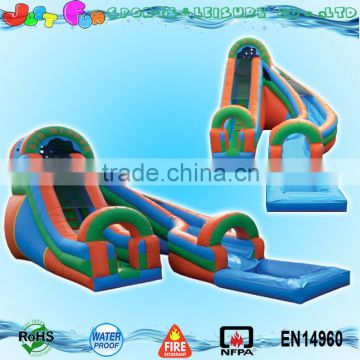 Giant tropical big dipper inflatable water slide with pool for sale                        
                                                                                Supplier's Choice