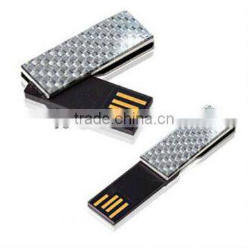 Super Slim Mini Metal Swivel USB Flash Drive for Promotion