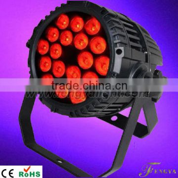 IP65 18x10W RGBW 4in1 Quad Waterproof LED Par light Outdoor Stage Lighting Show