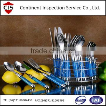 stainless steel cutlery sets,flatware set,knife,fork,spoon,quality assurance,QC inspectors,inspection services in China,loading
