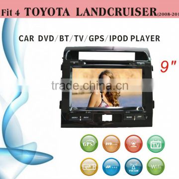 car dvd fit for Toyota Landcruiser 2008 - 2014 with radio bluetooth gps tv