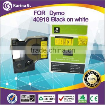 Hot Selling Products for Dymo label cartridge 40918, address label black on yellow