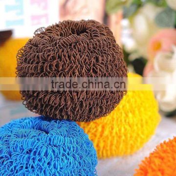 household products tools for kitchen Polyester fiber dish scourer stainless steel scrubber popular items from linyi