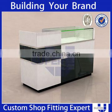 Retail shop functional MDF FRONT counter table reception table
