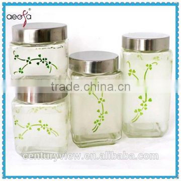 manufacture giant glass jar with lid for food and cookie