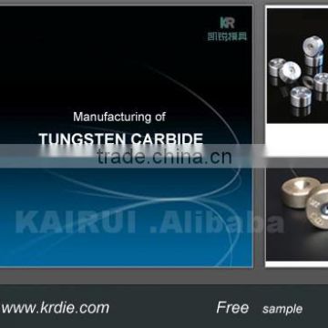 tungsten carbide dies of different sizes and diameters used to draw copper wire