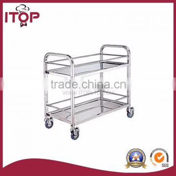 Apply to hotel and restaurant 2 Tiers Assembled Liquor and Wine Cart
