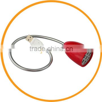 Hot Sell Flower Shape Flexible Mini USB LED Lamp Light Red from dailyetech