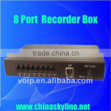 Supply 8 line telephone voice recorder with 8G internal memory